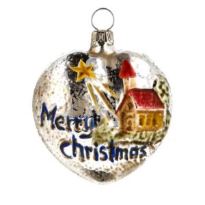 Heart With  Church Ornament
