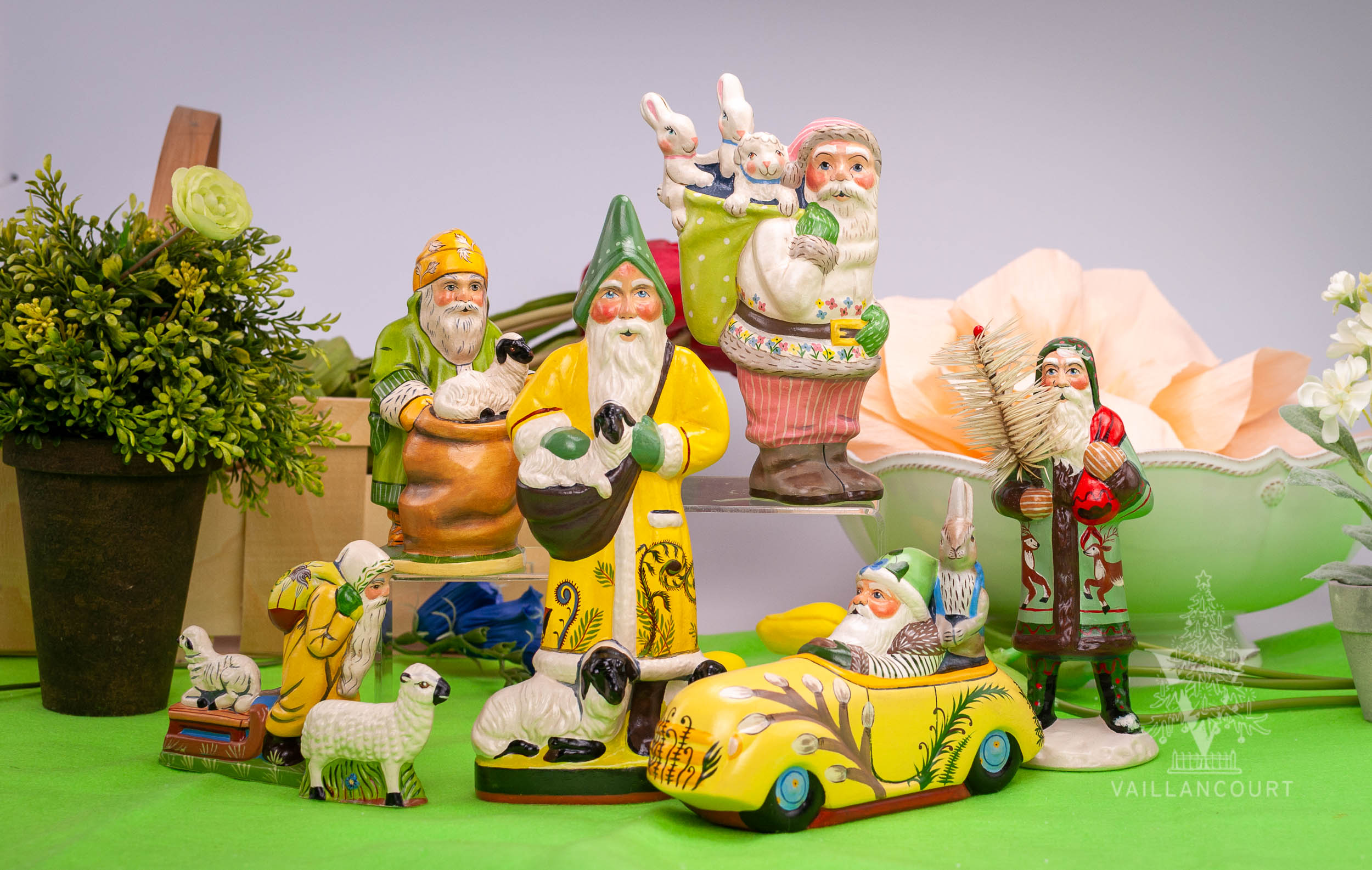 Spring Santa Series - Vaillancourt Folk Art