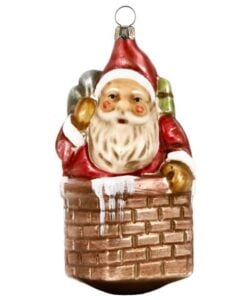Nicholas With Sack in the Chimney