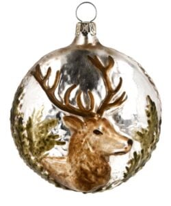 Marolin Glass Ornament Stag
