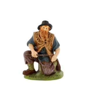 MAROLIN Kneeling Shepherd With Firewood