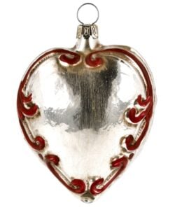 Marolin Glass Ornament Heart W