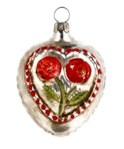 Marolin Glass Ornament Rose He