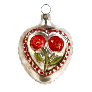 Marolin Glass Ornament Rose He