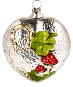 Marolin Glass Ornament Lucky H