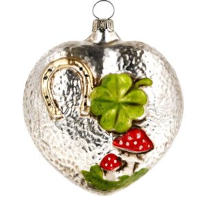 Marolin Glass Ornament Lucky H