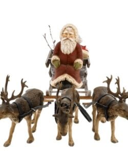 Santa On Reindeer Sleigh