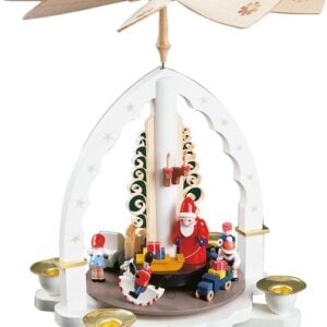 Gl?sser 1 Tier Santa with Toys Pyramid