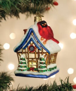 Cardinal Birdhouse Ornament