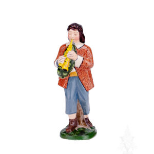 Nativity Shepherd with Bagpipe
