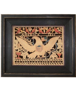 America’s Eagle Repro Scherenschnitte Paper Cutting