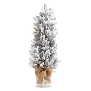 Tree Flocked Potted