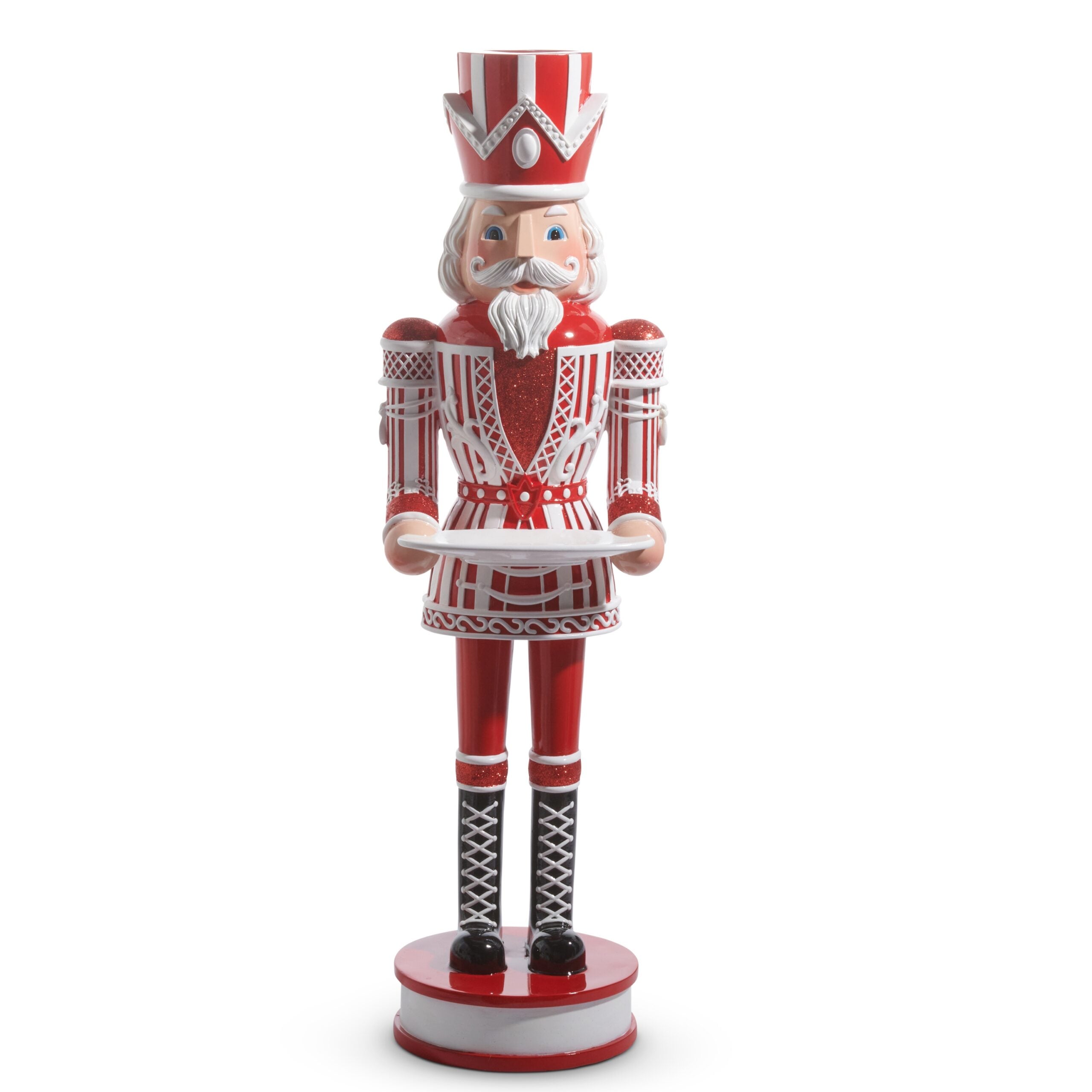 Peppermint Nutcracker With Tray