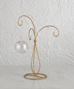 Gold 3 Arm Ornament Stand