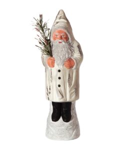 MAROLIN Candy Container-Santa On Base White