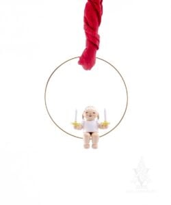 Christmas Tree Angel in Ring with Candles by Wendt & Kühn