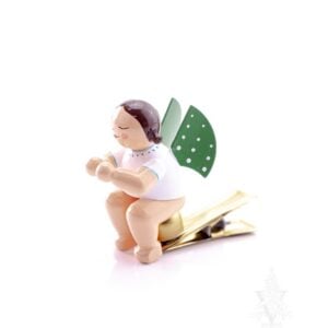 Brunette Angel Praying On Clip by Wendt & Kühn