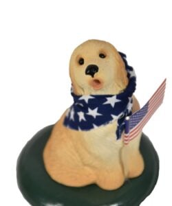 Byers' Choice Patriotic Retriever
