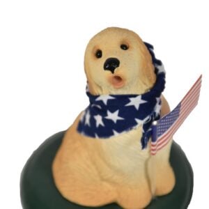 Byers' Choice Patriotic Retriever