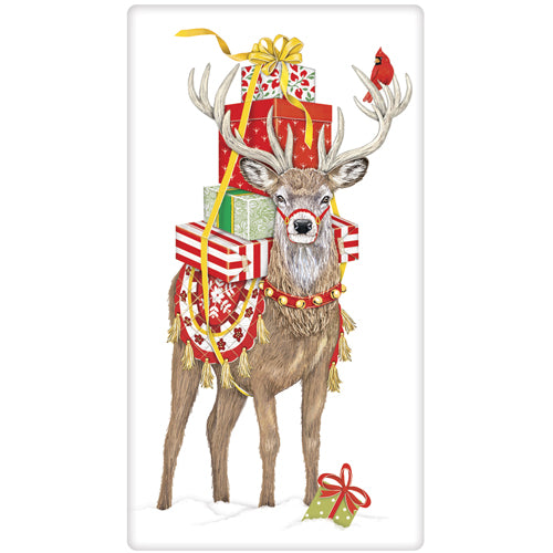 Present Deer Towel
