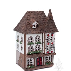White House with Red Accents