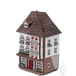 White House with Red Accents