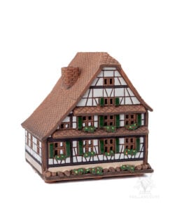 Keramik Red Tudor with Flowers