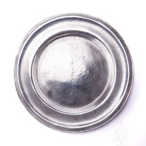 Early American Polished Pewter Dinner Plate
