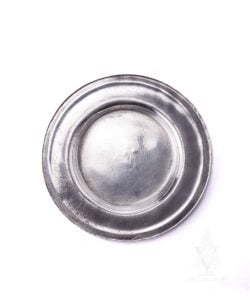 Early American Polished Pewter Dessert Plate