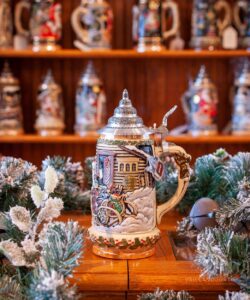 Santa in Sleigh Stein by King Werk