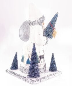 Ino Schaller Santa With White Reindeer Design