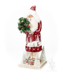 Red Santa With Landscape Design