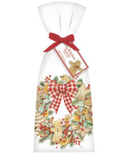 Gingerbread Wreath Towel