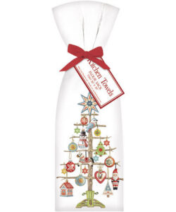 Vintage Holiday Tree Towel
