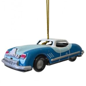 Collectible Tin Ornament Blue Car?