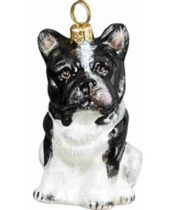 French Bull Dog (Black & White) Ornament