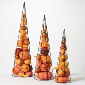 Topiary with Pumpkins Tall