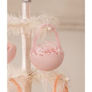 Cracked Pink Egg Ornament