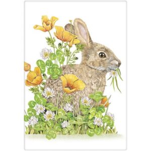 Poppy Rabbit Towel