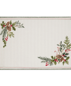 Boughs Of Holly Printed Placemat