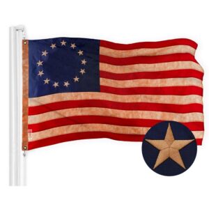 Betsy Ross Tea Stained Flag