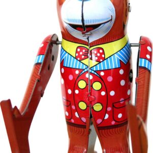 Tumbling Monkey Tin Toy