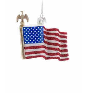 Ng American Flag Ornament