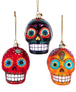 Sugar Skull Ornament (Assorted)