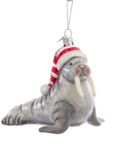 Glass Walrus Ornament