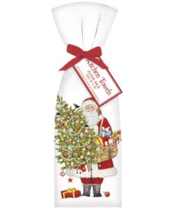 Santa Ornament Tree Towel