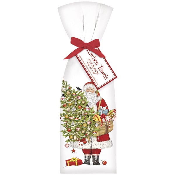 Santa Ornament Tree Towel