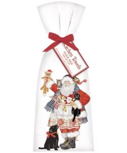 Santa with Pet Toys Towel