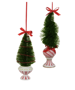 Green Topiary Ornament (Assorted)