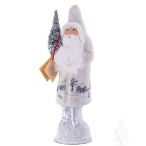 White Santa with Deer Scene
